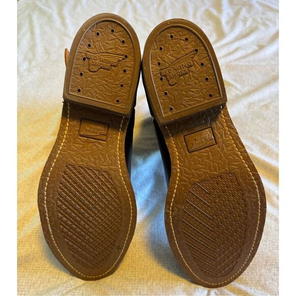 Red Wing Shoes Size 12 Engineer Leather Boots Chocolate Brown Men Oil Resistant - Picture 9 of 9